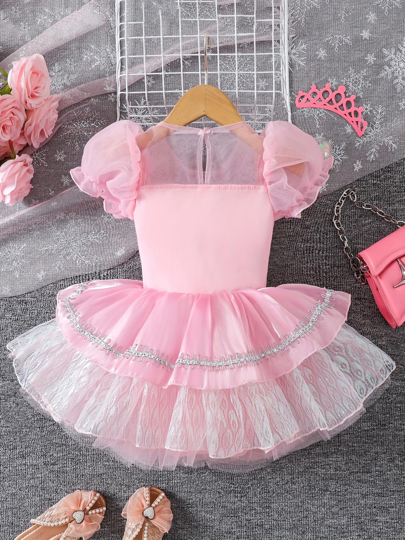Girl's Fluffy Mesh Ballet Tutu Skirt