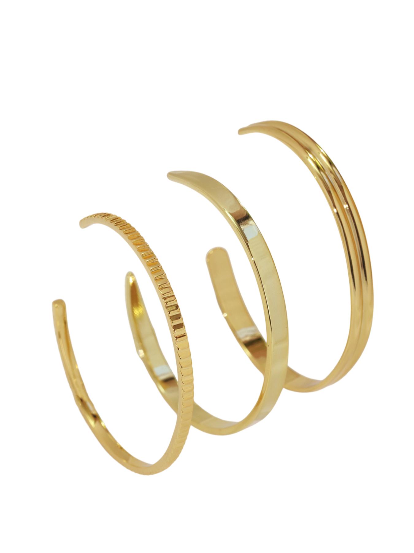 Women's Minimalist Temperament Plain Color Cuff Bangle Bracelet, Trendy All-match & Exquisite Jewelry for Birthday Gift