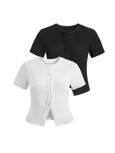 【Plus Size】 Women's Solid Color Button Front Cardigan, Casual Short Sleeve Knitwear for Daily Wear, Ladies Clothes for All Seasons