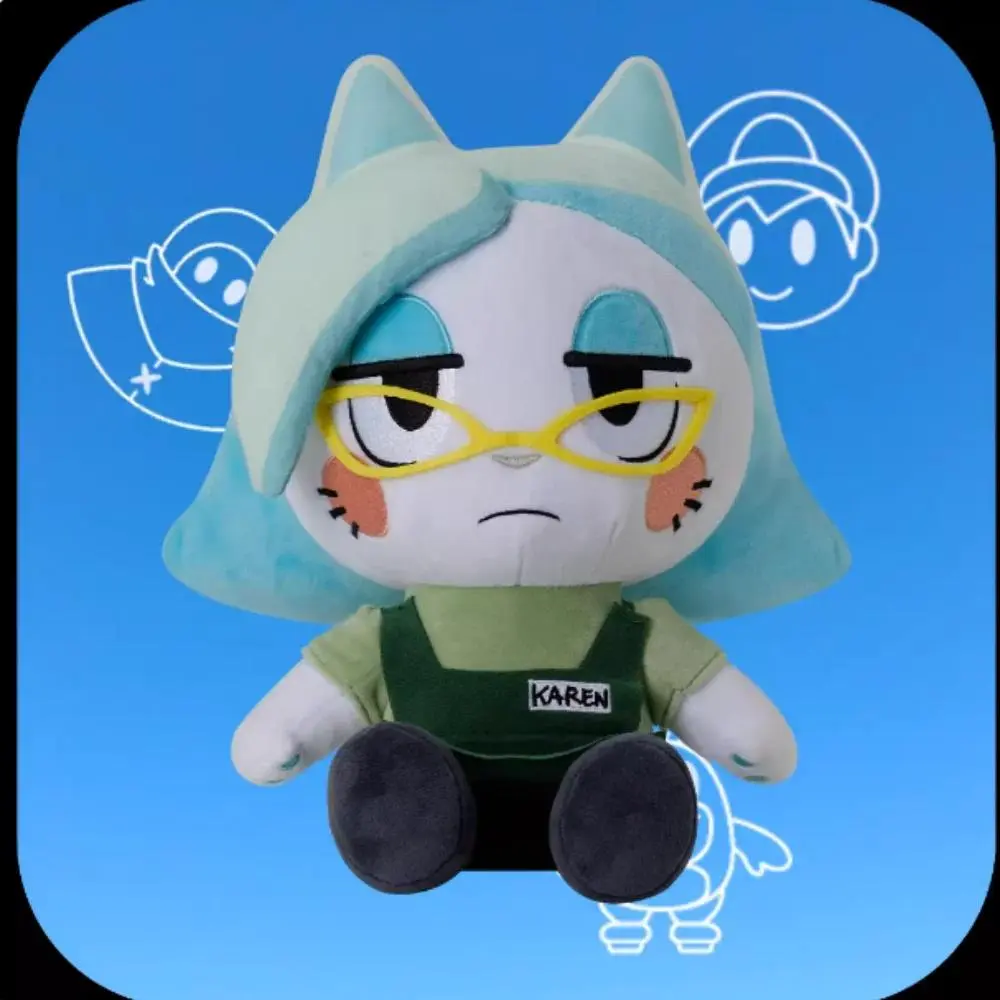 SMG4 Karen Cat Plush Toy Game Merchandise TV Presenter Mr. Puzzles Doll Anime Decor Sofa Room Kids Fans Birthday Christmas Gift