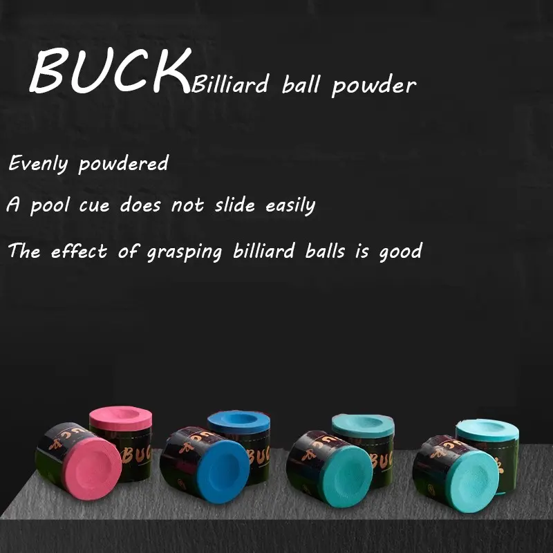 Pool Cue Chalk Powder, Oil-Based Gunpowder for Nine-Ball Cues, Professional Snooker Chalk, Dry Snooker Powder, Small Head Chalk, Billiards Pool Accessories