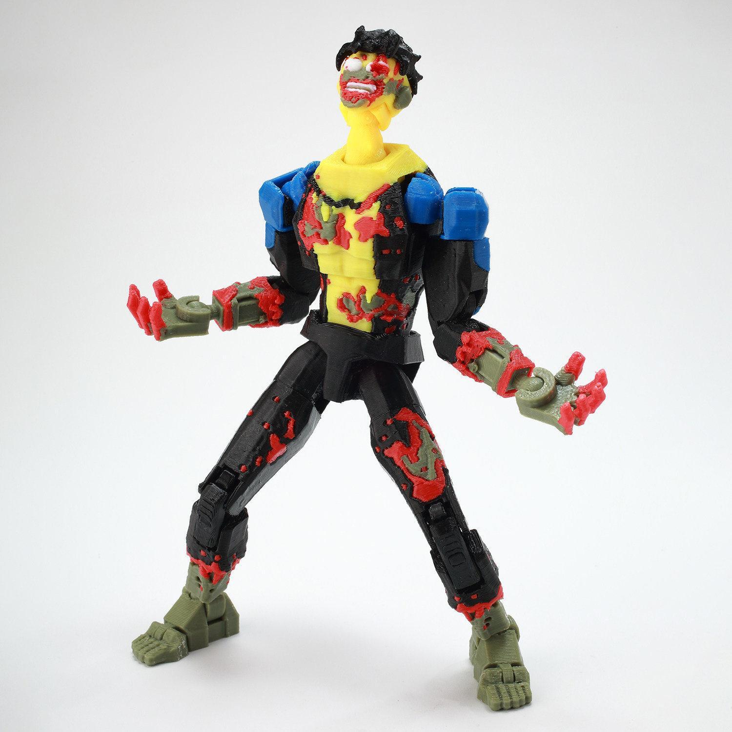 In Stock New 3D Printed Invincible T13 Dummy 13 Action Figure Multi-Jointed Movable Shapeshift Superhero Model Toy