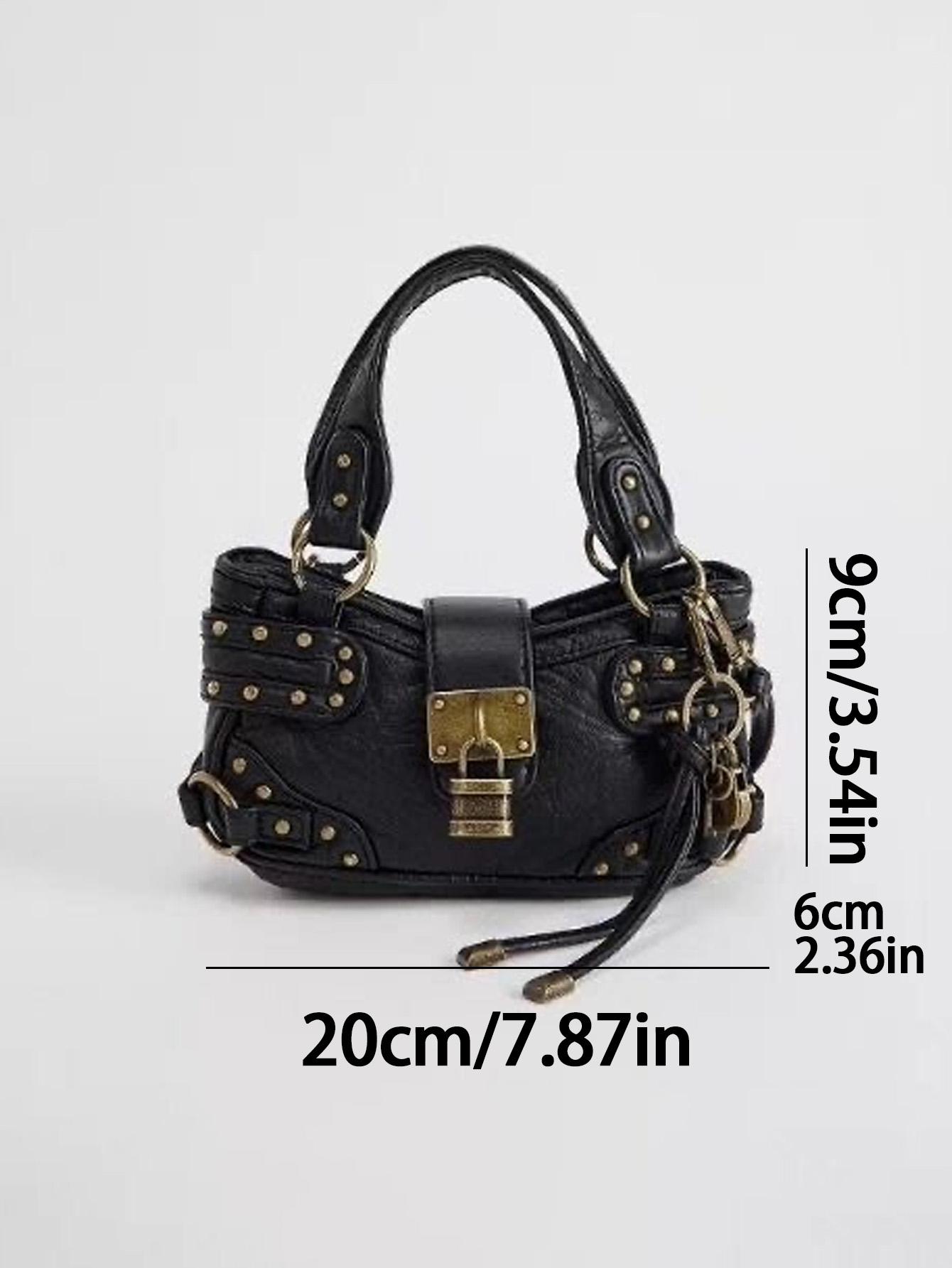 Ladies' handbag 2026 Summer New style rivet retro street motorcycle bag mini crossbody bag Mobile phone bag Women's bag