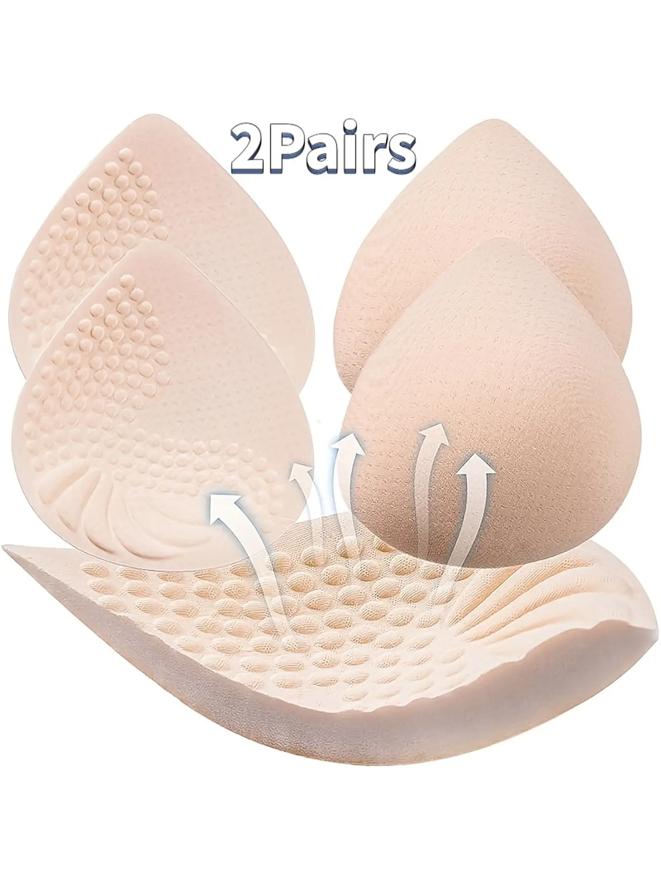 Bra pad inserts, 2 pairs of bra inserts, bra inserts suitable for sports bras, for bikini tops