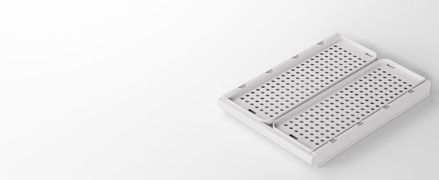 SNSLXH 5 Pack Stackable Closet Storage Basket, Multifunctional & Foldable Closet Organizer for Bathroom Kitchen Laundry Room Wardrobe Storage, Space-Saving Clothes Storage Drawer Organizer, White