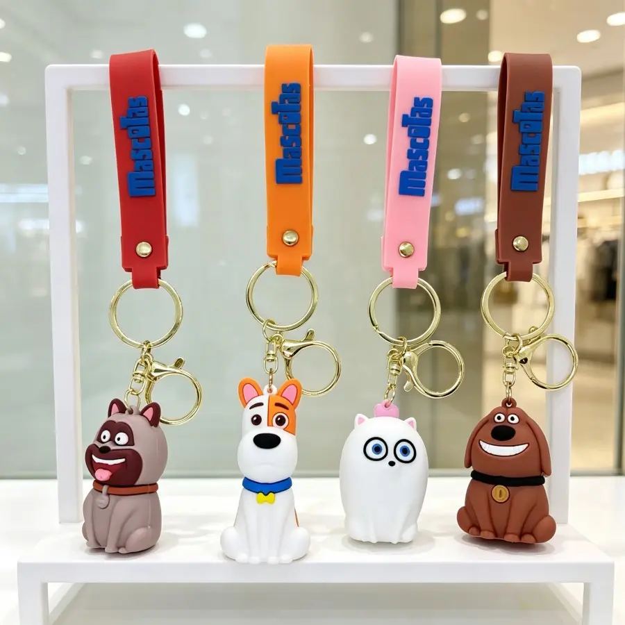 4 Piece Secret Keychain Set, Bag Car Key Ring Accessories, Unique Gift Idea, Stylish and Practical Key Holder, Perfect for Everyday Use