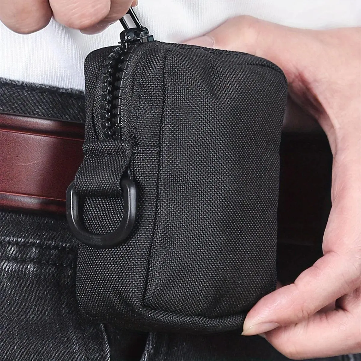 Outdoor sports multi-functional tactical waist bag, accessory bag, simple and durable card bag, coin purse, waist bag