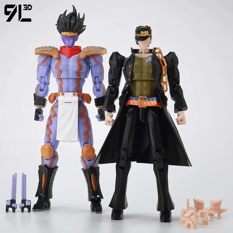 ​ 9L3D LUCKY13 Jotaro Star Platinum Set JoJo Bizarre Adventure T13 Titan13 Articulate Dummy13 Desk Decoration Action Figure Toy ​