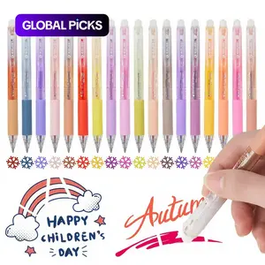 Colorful Erasable Gel Pens,0.7mm,12/24/36 Colors,Retractable Gel Ink Pens,Assorted Colors Fine Point Multi Purpose Pens for Drawing, Writing,Planner at School, Writing Stationery, Pens with Eraser #GLOBAL PICKS