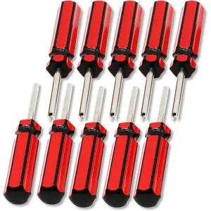 A Man's Tools 10Pcs Car Auto Screwdriver Valve Stem Core Remover Tire Tube Installer Repair Tool 6523339
