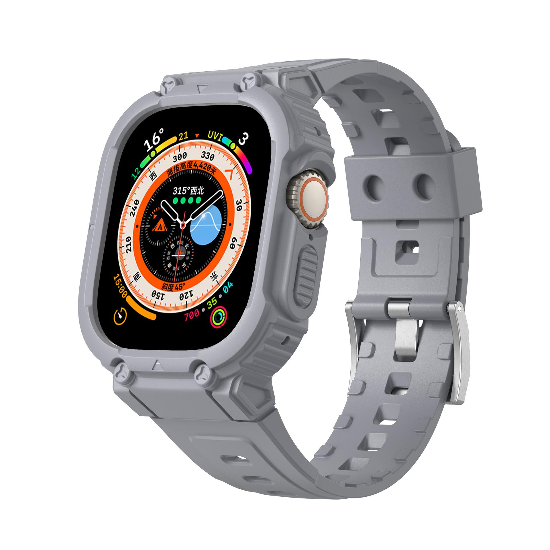 Suitable for watch8, ultra3, iwatch11, armored integrated Apple watch strap