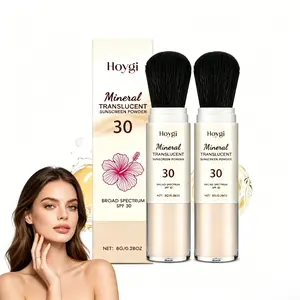 1/2pcs 8gProtective Setting Powder with built-in rotating brush, ultra-light and sheer for natural daily makeup.Great for outdoor use, controls oil effectively, locks makeup in place, compact design for easy touch-ups anytime anywhere