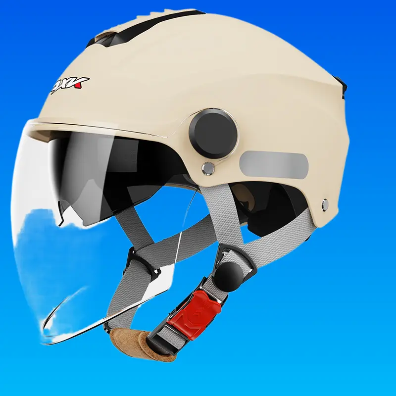 Sun Protective Four Season Half Helmet Breathable Shockproof Riding Safety Helmet For Men Women Electric Scooters And Motorcycles Summer Daily Use