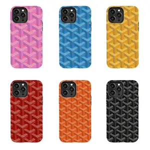 Luxury Parisian Dogtooth Print Shockproof Phone Case - TPU Silicone Polycarbonate Shell, Customized Durable Cover & Casing, Protective Mobile Accessory for iPhone 11-17 Pro Max/Plus, Galaxy S23-25
