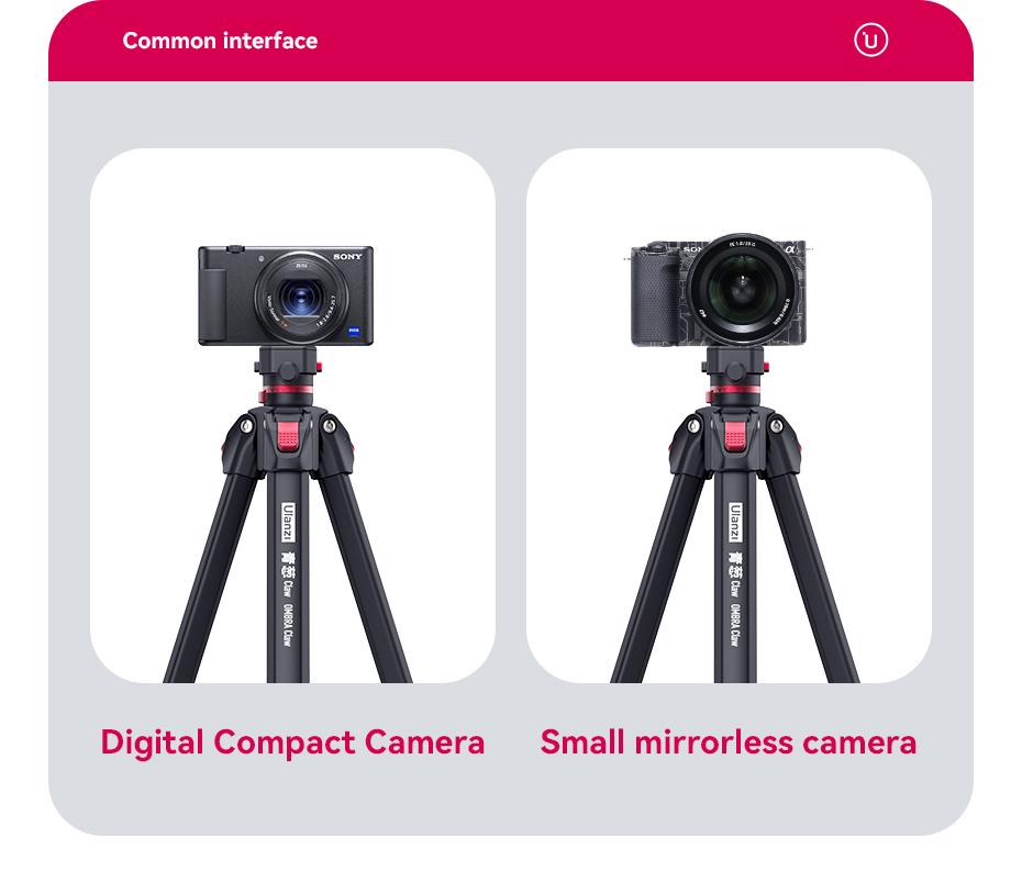 ULANZI Ombra Lightweight Travel Tripod, 59" Professional 5 Section Aluminum Camera Tripod with Claw Super Quick Release Design, for Canon Nikon Sony Cameras DSLR iPhone, Max Load 17lb