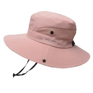 Stylish Breathable Sun Hat for Women - Foldable Wide Brim with Ponytail Hole, UV Protection Fisherman Cap Perfect for Outdoor Activities and Adventures