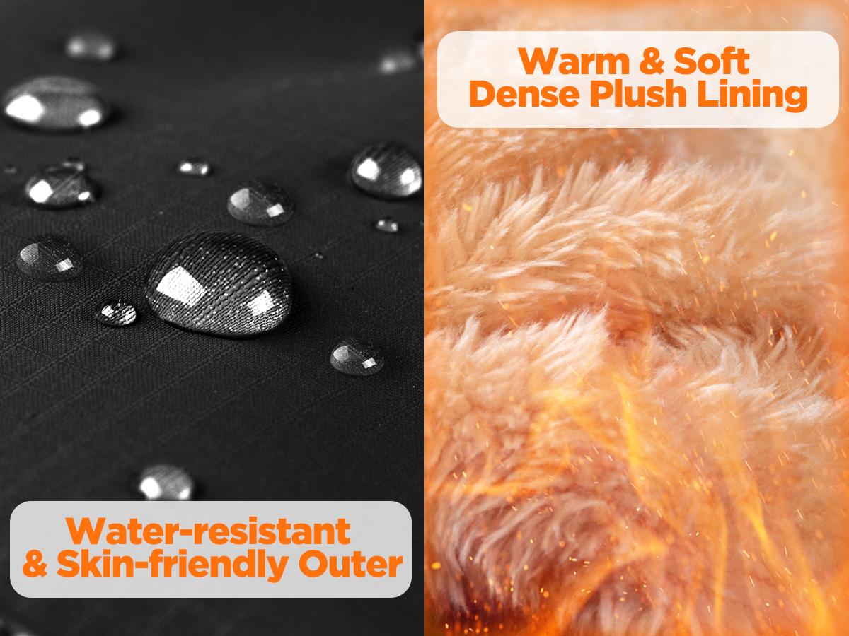 Winter Waterproof Ski Snow Warm Gloves for Women Men, Windproof Cold Weather Thermal with Touchscreen Fingers, for Running Driving Cycling Hiking Biking Outdoor Sports Daily Work RG802