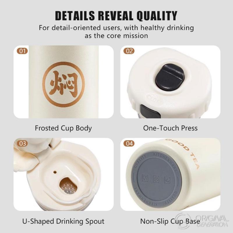 316 Steamer Pressure Thermos 500ml/17oz 12 Hours Hot 12 Hours Cold.