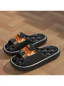 1 pair of new unisex slippers | Shiba Inu print slippers | Indoor/outdoor slippers | Holiday gift/birthday gift slippers | Women's home shoes | Room slippers | Casual slippers | Summer EVA Slippers