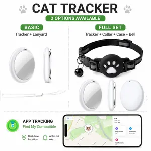Pet Locator Set GPS Tracker Collar Set, Cat Tracker GPS Collar, Kitten GPS Collar, Pet Additions, Compatible with IOS