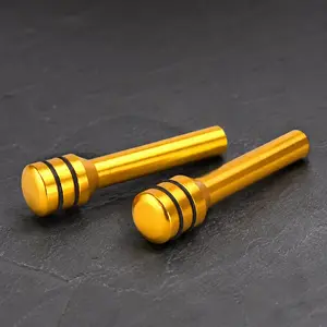 Upgrade Truck Door Lock Knobs: Durable Aluminum Anti-Slip Pull Pins for Front & Rear Doors - Vehicle Maintenance, Handle Cover Replacement for GM Cars