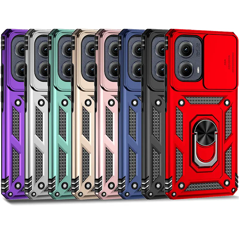 Motorola Moto G50 G32 G60S Phone Case with Built in Ring Stand for Push Pull Window Mount Compatible with Moto G Series Dual Function Protective Cover