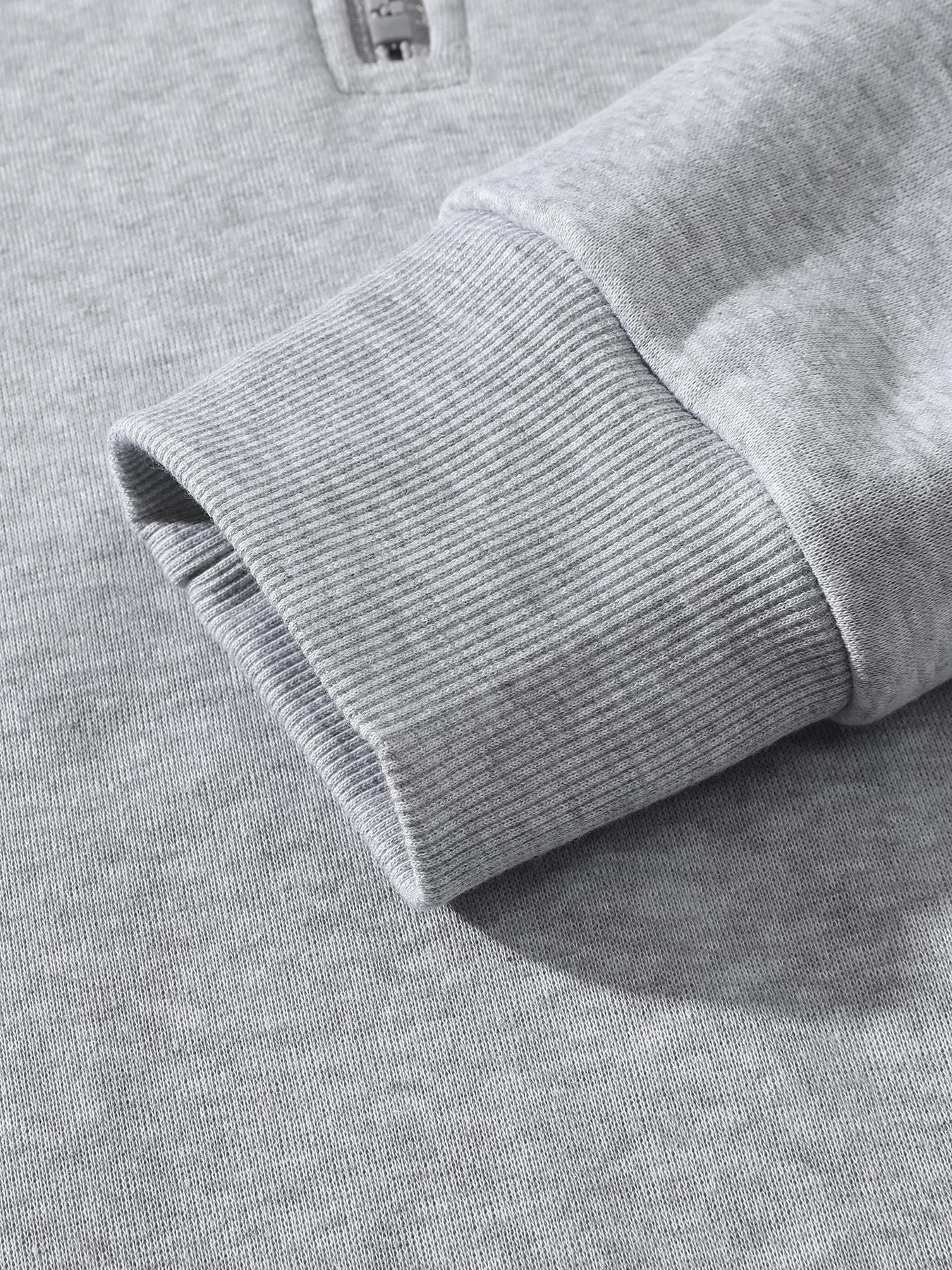 Men's Half-Zip Hoodie with Shorts Two-Piece Set, Basic Style Comfortable and Warm Sports Jogging Set, Suitable for Daily Wear, Outdoor Activities, Running and Workouts &ndash; Available for Men and Women.