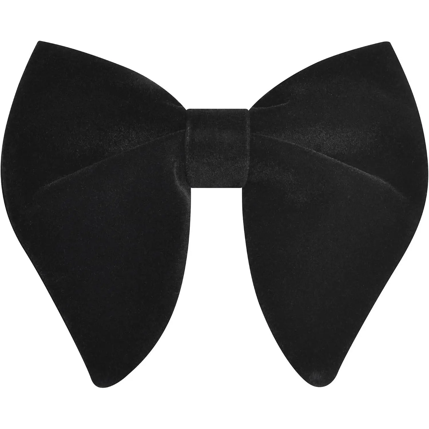 Men's Velvet Bow Ties Oversized Pre-Tied Tuxedo Bowties for Wedding Formal Wear(Gift)