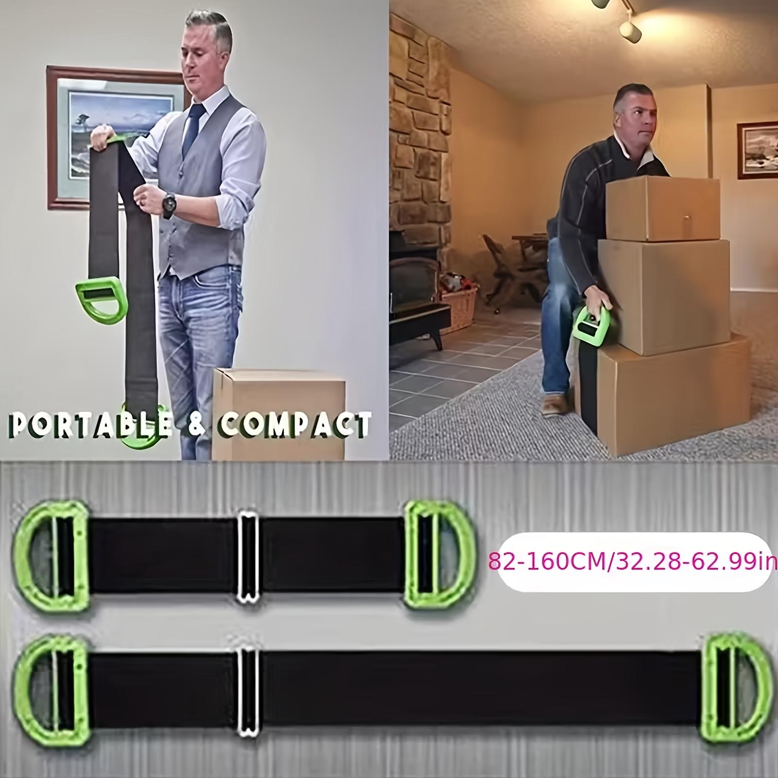 600LB Heavy-Duty Adjustable Moving Straps with Plastic Buckles & Suitable for Furniture, Boxes, Mattress Lifting - Ergonomic Lifting Straps for Construction, DIY Projects, Post-Holiday Relocations - Ideal for,, Moving Tasks