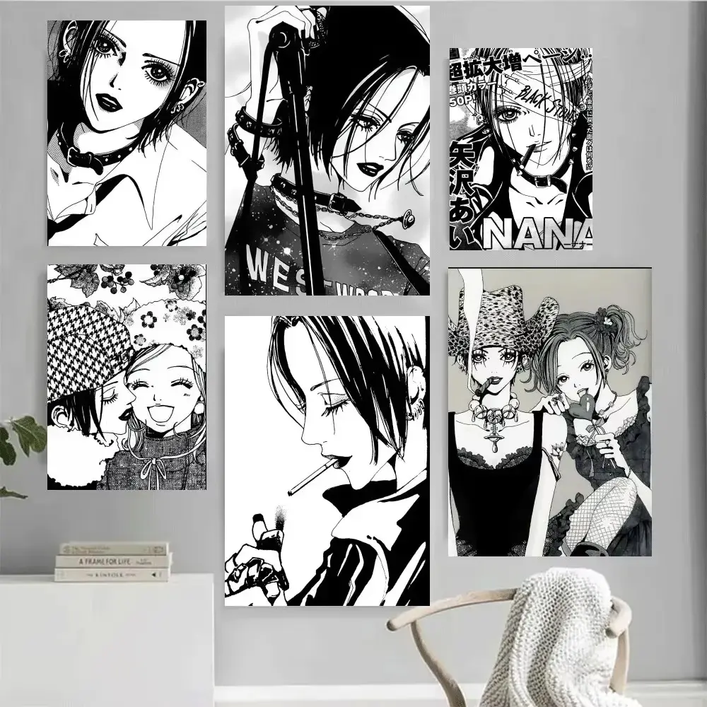 This NANA-style canvas poster brings the ultimate in punk romance to your personal space. The high-definition, intricate details of the artwork can transform any plain bedroom or office wall into a work of art.