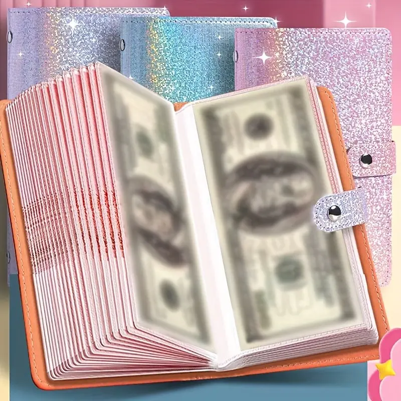 A6 Large Capacity Storage Book, High-Quality Material, Contains 50 Pages, Holds Up to 100 Bills, Ideal for Coin Images, Stamps, Cards