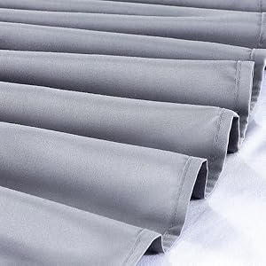 Wrap Around Bed Skirt Sides Elastic Dust Ruffled 16 Inch Tailored Drop,Easy to Install Fade Resistant-Grey, Queen/King
