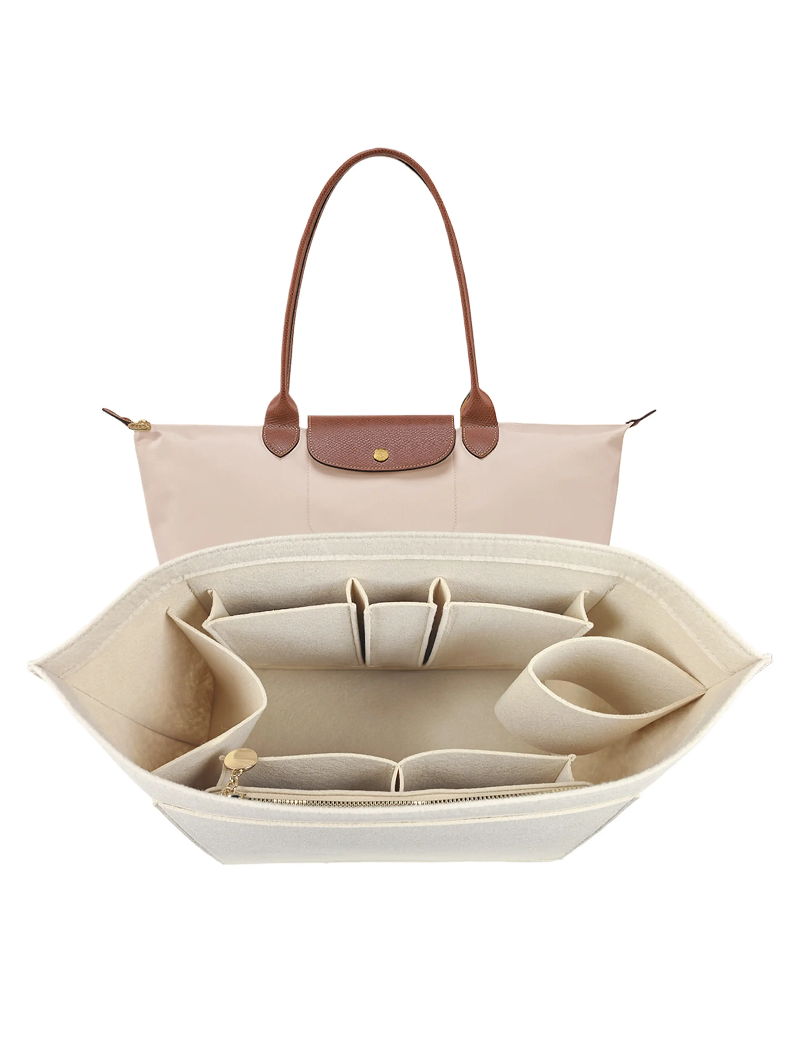 Multi-Pocket Handbag Lining, Square Large Capacity Storage Bag, Organize Daily Essentials Efficiently, Perfect for Everyday Use