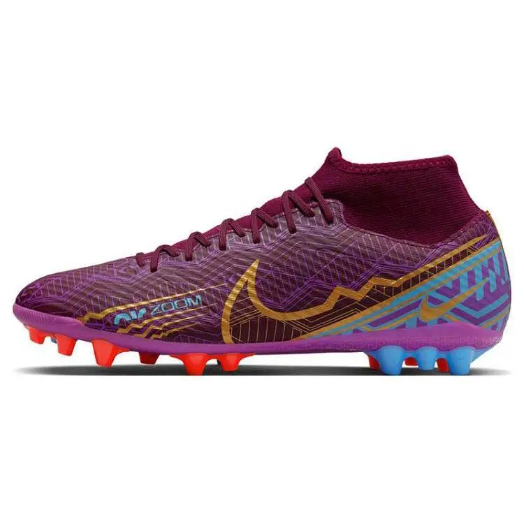 Nike Mercurial Superfly 9 AG Soccer Cleats – Purple, Comfortable Round-Toe Design for Men and Women Verifiable, with credentials and supporting global authentication