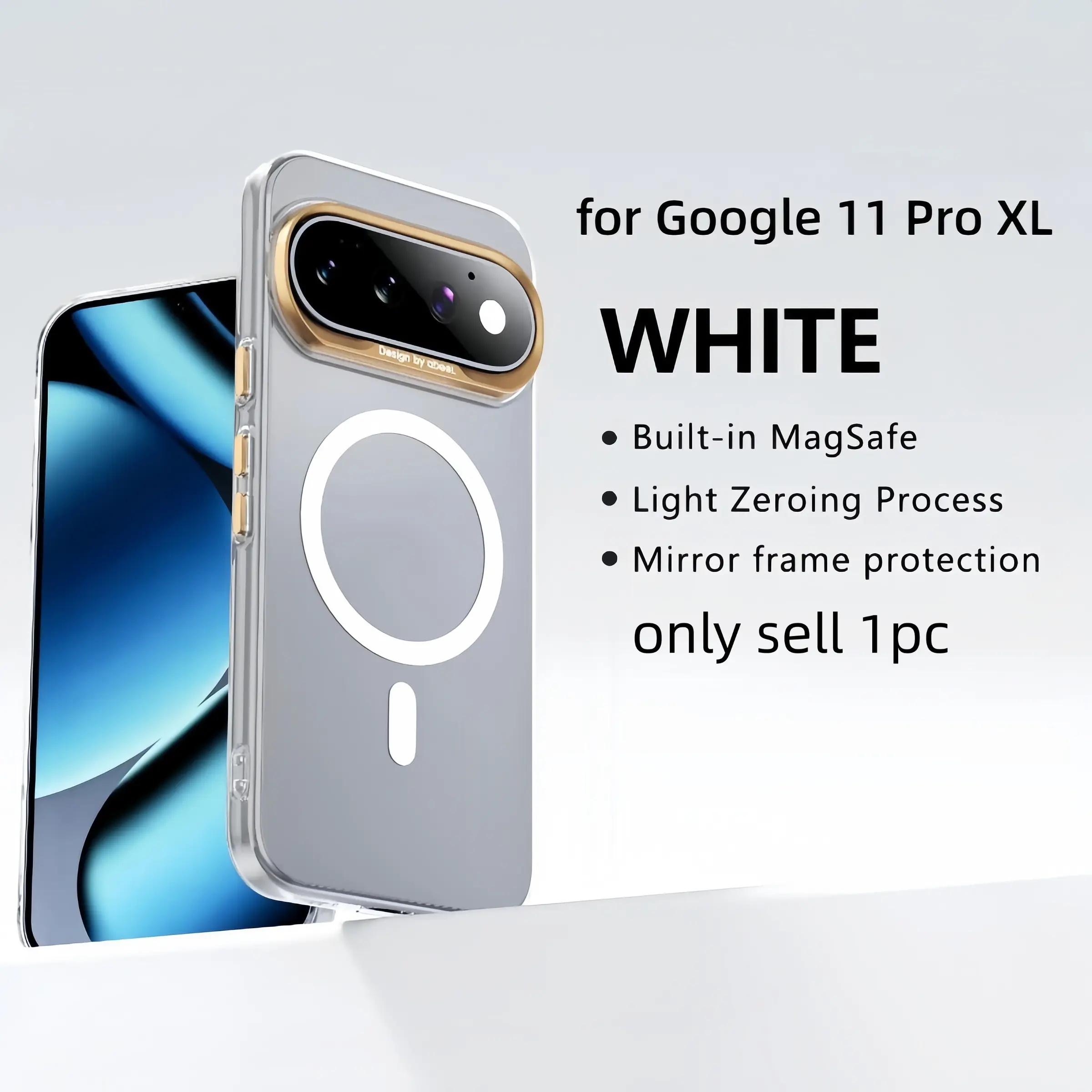 Luxury HD Transparent Magnetic Case for Google Pixel 11 Pro Xl, 10 Pro, Magsafe Alloy Lens Button, Shockproof Protection Cover
