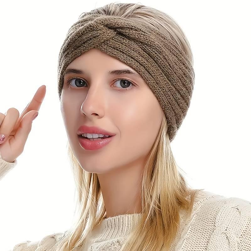 [Best Christmas Gift]  Triple KnotWarmth Ribbed Knit Headband Set-3pcs-4pcs (Classic Neutrals,)