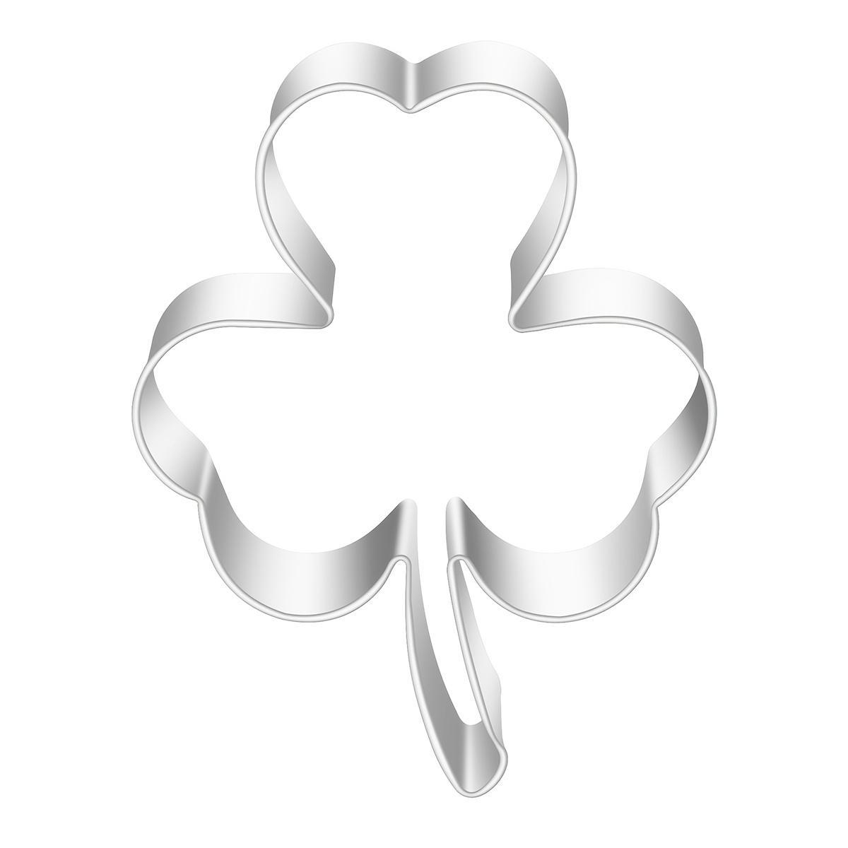 Stainless Steel Clover Cookie Cutter Suitable for Baking & Fondant - Lucky Four- Clover Mold, Easy Release for Bread, Pastries, Wedding/Valentine's Crafts, School, Suitable for Clay and, Pastry