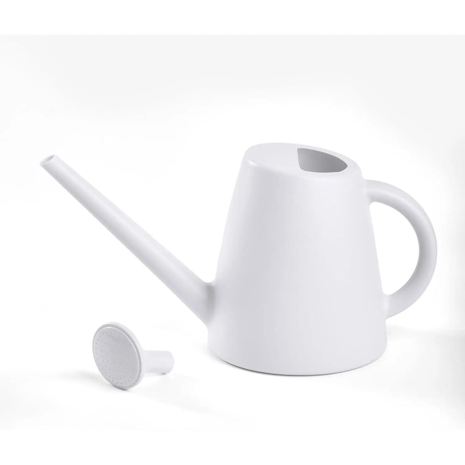 Hand  Watering Can - Plastic Indoor and Outdoor - 1/2 Gallon - White