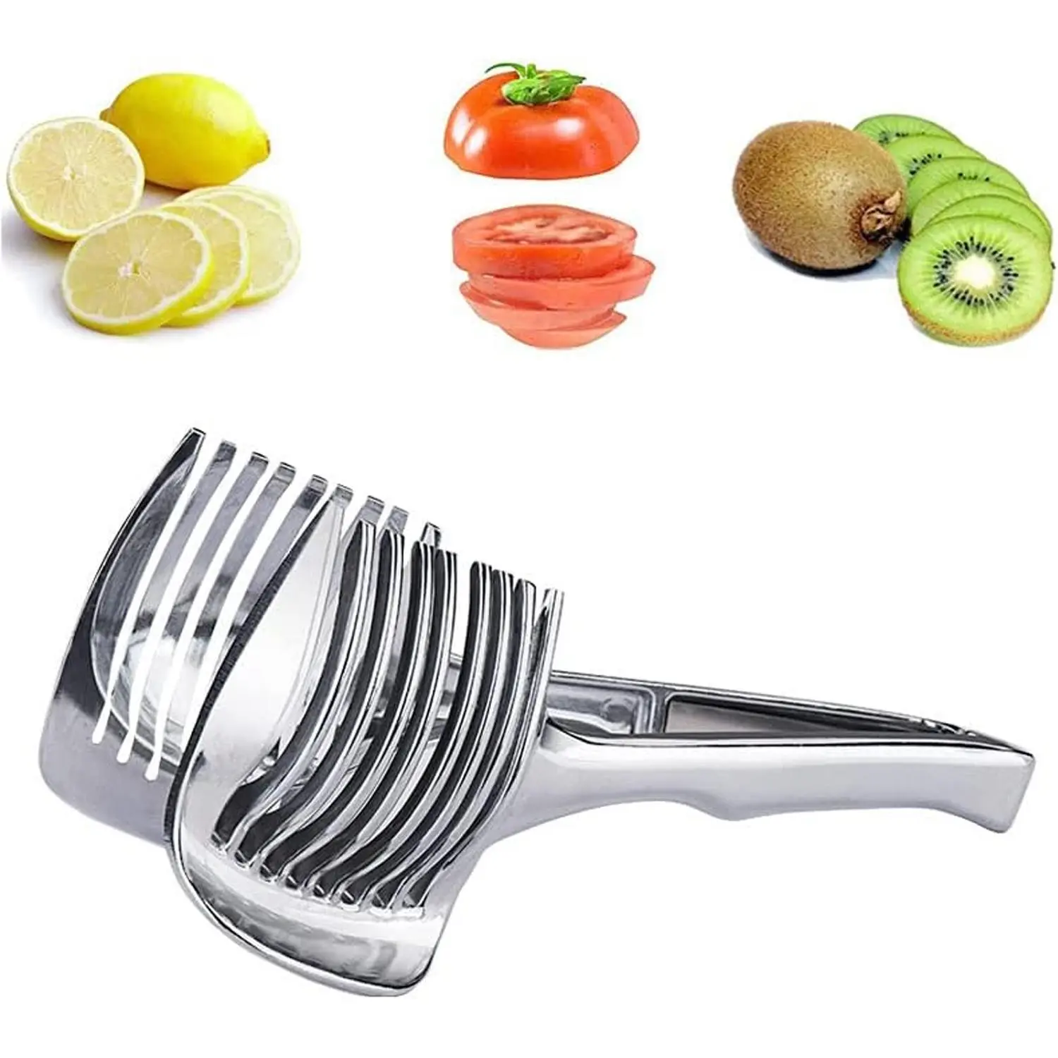 Stainless Steel Lemon Slicer, Multifunctional Fruit & Vegetable Cutter, Durable Vegetable Slicer, Kitchen Utensils & Gadgets for Home Use, Kitchen Accessories