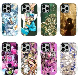 Anime Jojo's Bizarre Adventure Classic Characters Y2K Colorful Style Magsafe Phone Case for iPhone 11 12 13 14 15 16 17 Pro Max Plus Air Holiday Gift Protection