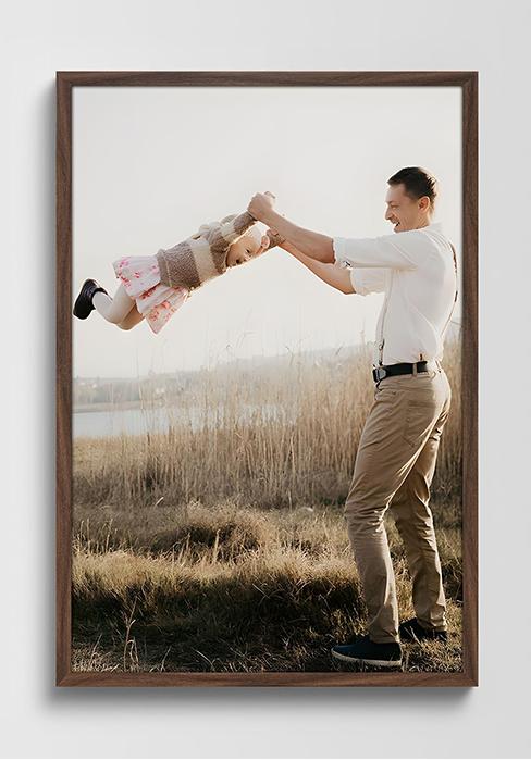 Rustic Oak 24x36 Frame Single Frame 24 x 36 Poster Frame for Artwork Puzzles Photos Movie Posters Picture Frames