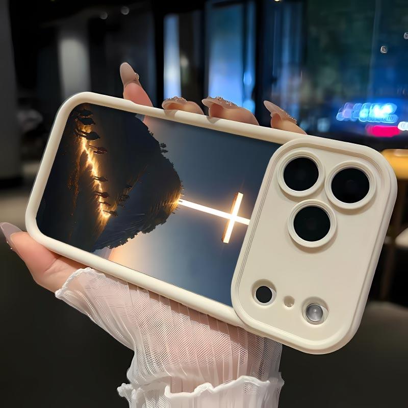 Cross Pattern Soft&Flexible TPU Silicone Phone Case For iPhone 17 Pro Max AIR 16 15 14 13 12 11 Plus XSMAX Cases Durable|Shockproof|Full Camera Protection|Anti-Scratch|Anti-Fingerprint|Slim Fit|Gift For Girlfriend/Men/Women