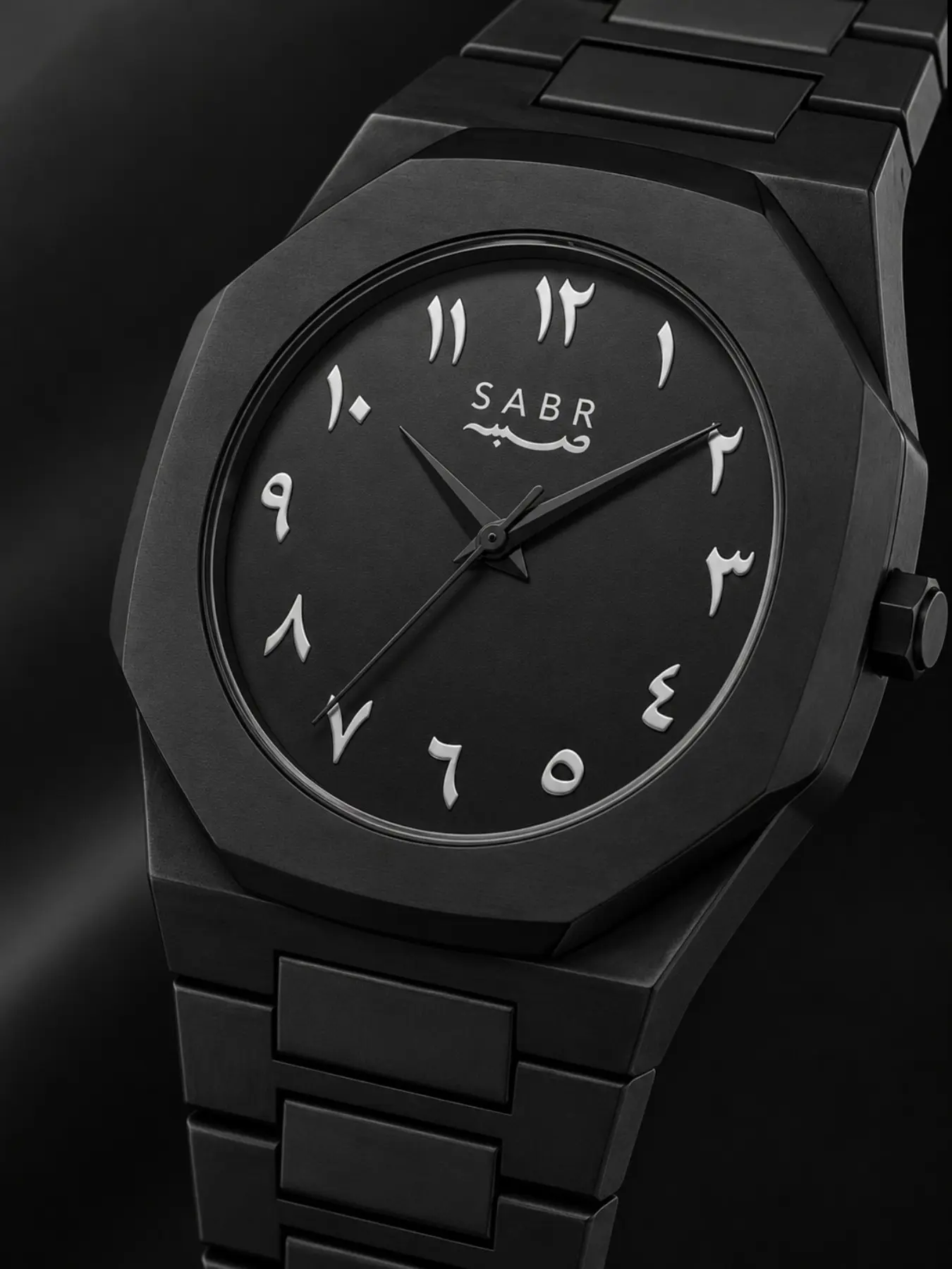 Matte Octagonal Arabic Numerals Quartz Watch, Stainless Steel Band, Analog Face, Business Casual, Gift Box Included