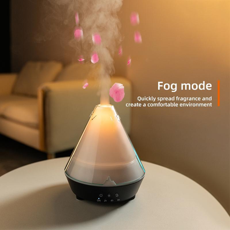 USB Plug Aromatherapy Machine, USB Powered Creative 3D Simulation Flame Humidifier, Desktop Aromatherapy Machine for Home Office, Home Appliances