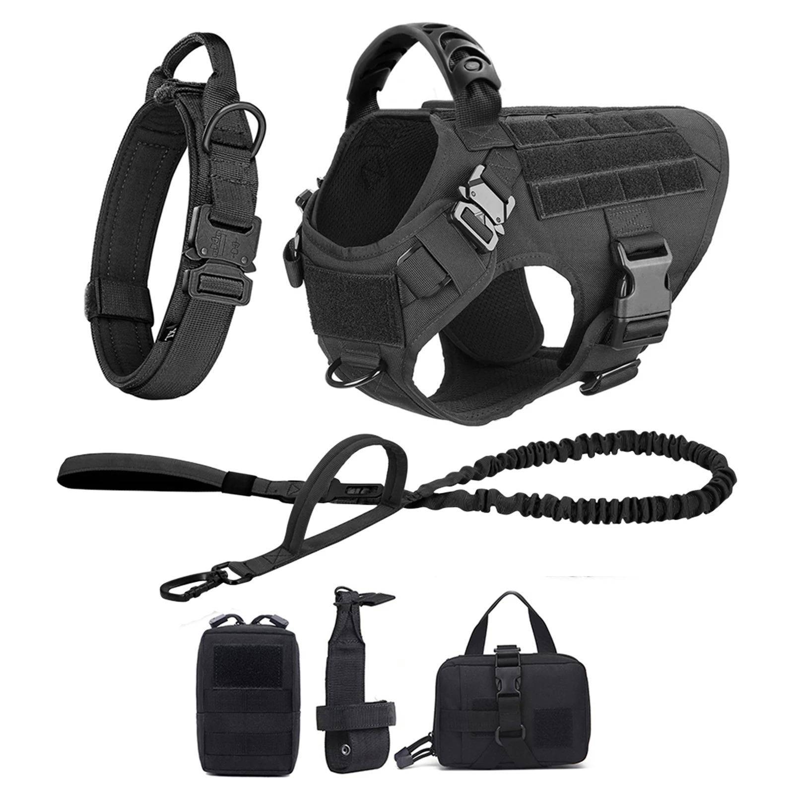 Tactical Dog Harness – Universal Harness, Walking Harness & Safety Harnesses for Small to Large Dogs, Durable Reflective, Easy to Control, No Pull Adjustable Pet Harness, Pet Supplies