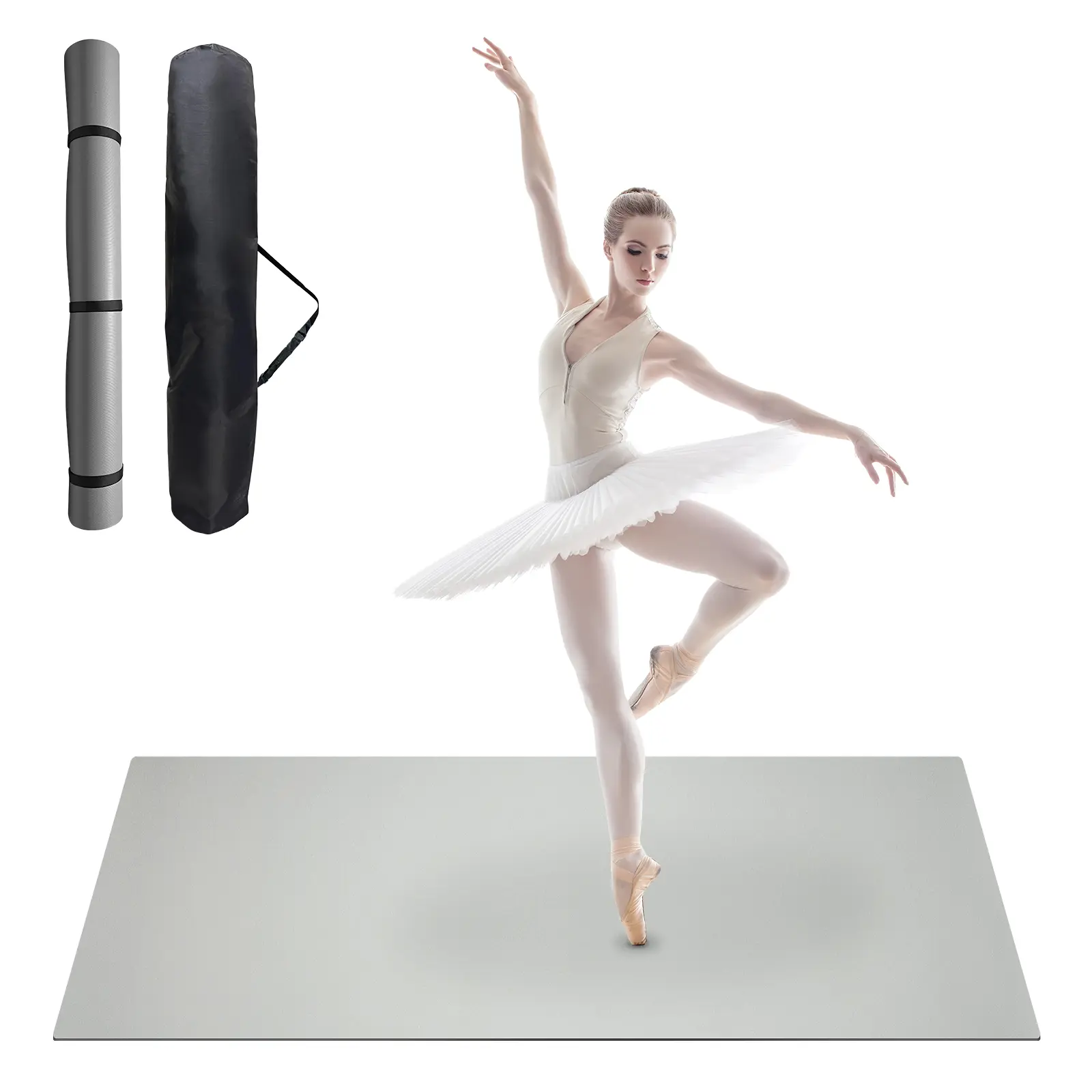 Dance Floor,Portable Dance Floor Mat,PVC Non-Slip Exercise Flooring for Ballet Jazz & Pop for Home and Gym