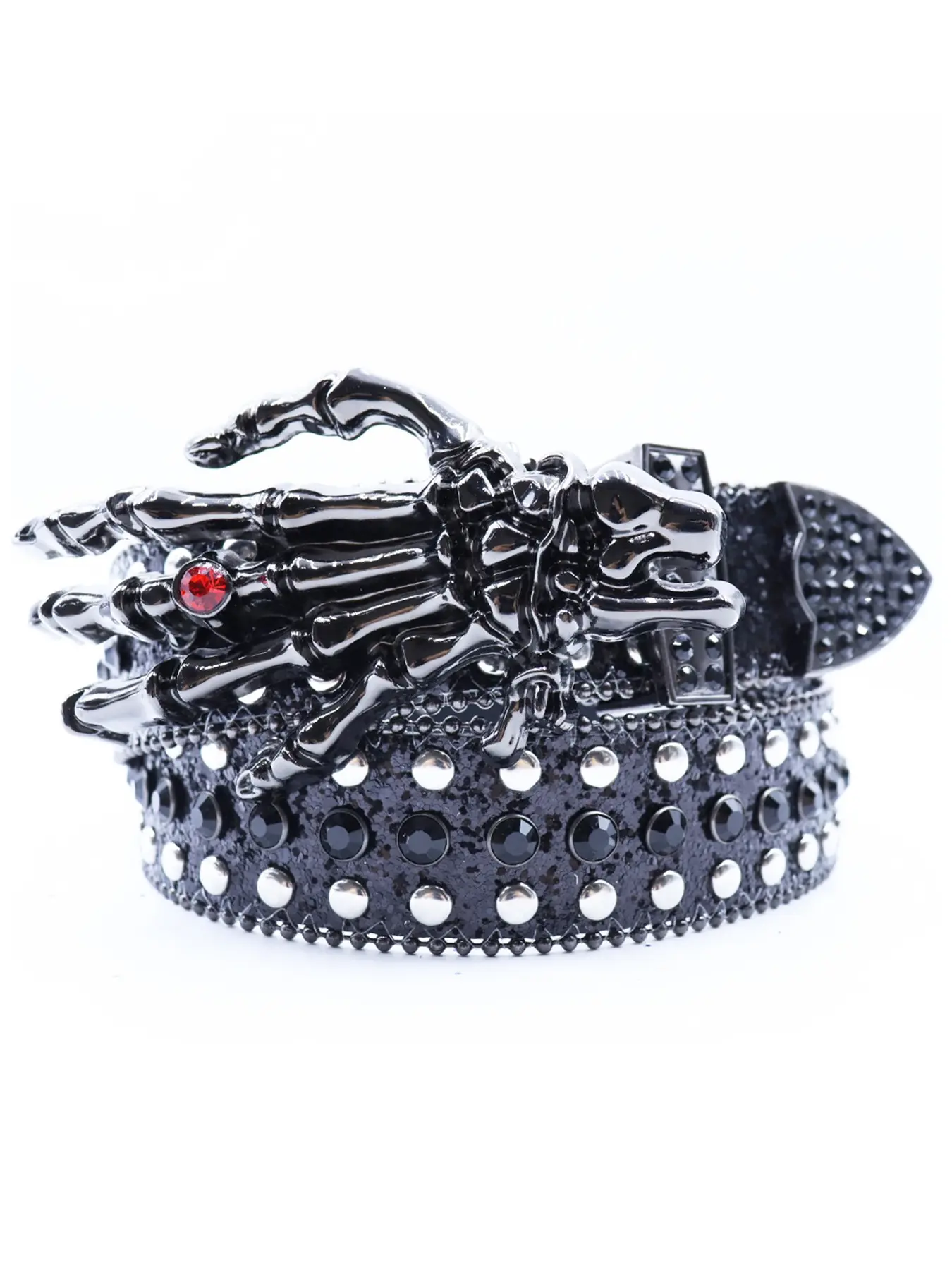 Hip Hop Rhinestone Belt Y2K Shiny Fashion Western Cowboy Stud Belt Statement Belts, Party Decoration, Unisex, Halloween, All Seasons