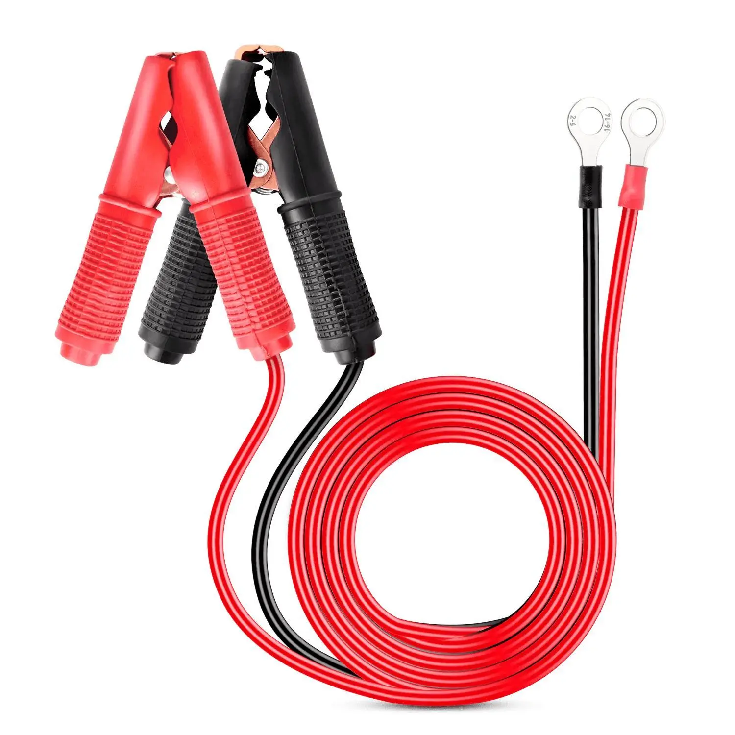 Nilight 2 Pcs 30A Heavy Duty Alligator Clips - 12V Car Battery Cable Protection Emergency Repair Tool, 0.23 Inch/6 mm for Travel Trailer
