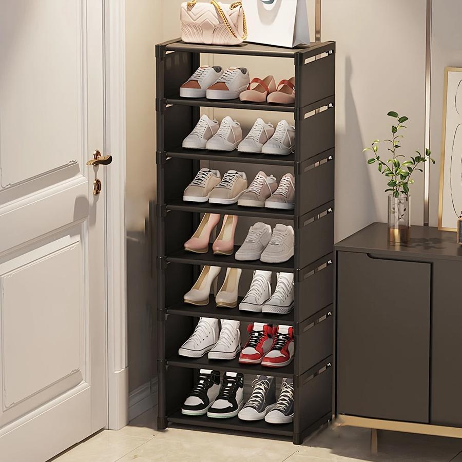 Adjustable Large-Capacity Shoe Rack, Dustproof Shoe Storage Organizer, Shoe Display Stand, Home Organizer for Living Room and Bedroom, Shoe Holder