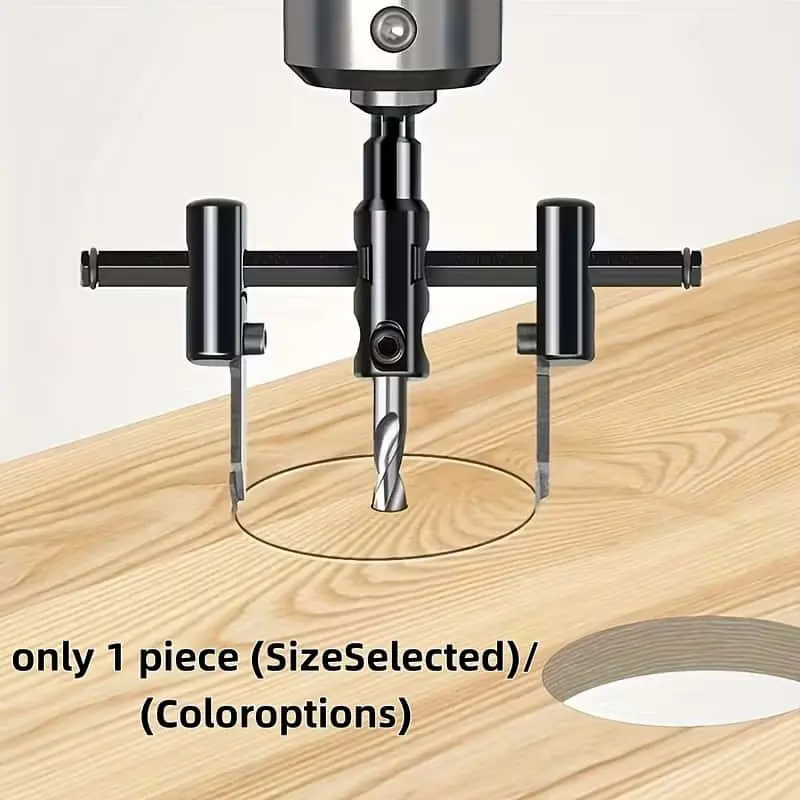 Adjustable Drill Bit Set for Wood and Metal, Smooth Edge, Alloy Tip, 30mm-120mm Range, DIY and Professional Use, Clean Cuts, Metal Drill Bits